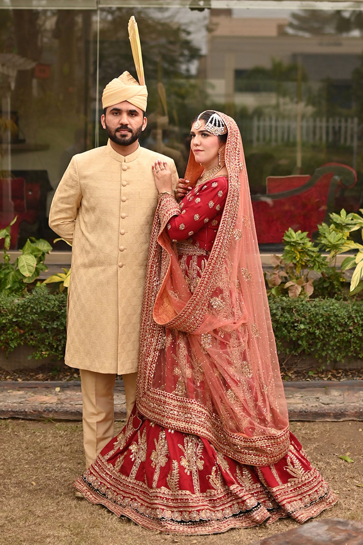 Blood Red Bridal Dress – saniahasan Blood Red Bridal Dress – saniahasan